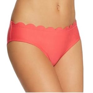 NWT Kate Spade Meadow Pink Scalloped Hipster Bikini Bottoms Swim